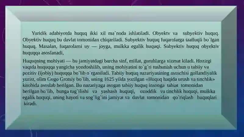 HUQUQ TUSHUNCHASI BELGILARI MOHIYATI VA PRINSIPLARI 3
