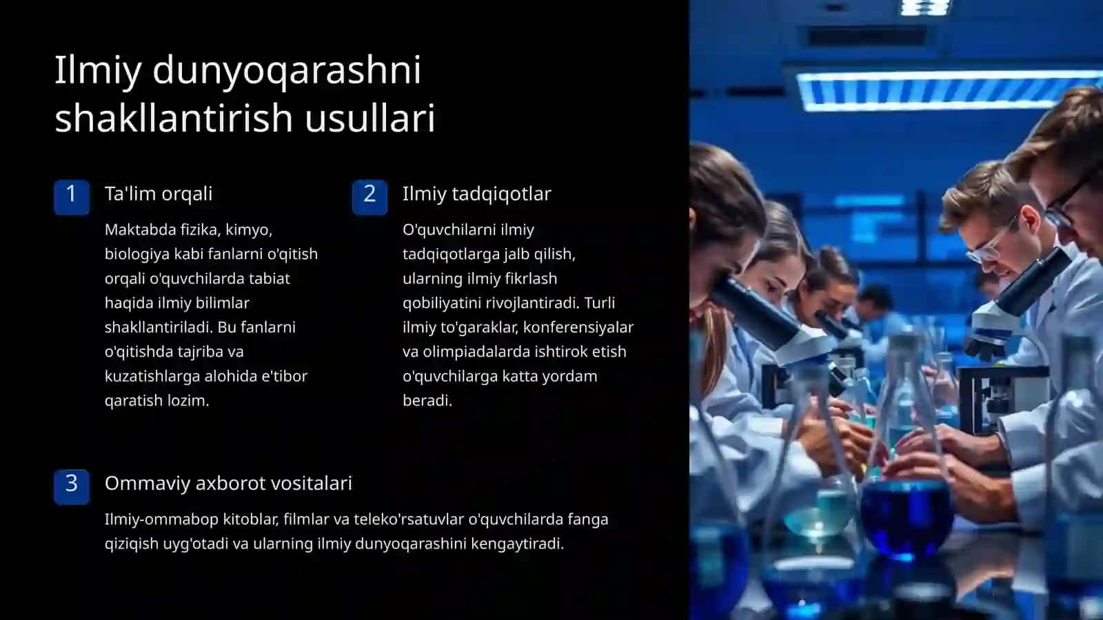 O'quvchilarni ilmiy dunyoqarashini shakllantirish 3