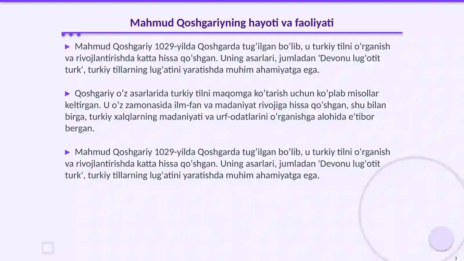 Mahmud Qoshgariyning pedagogik goyalari 3