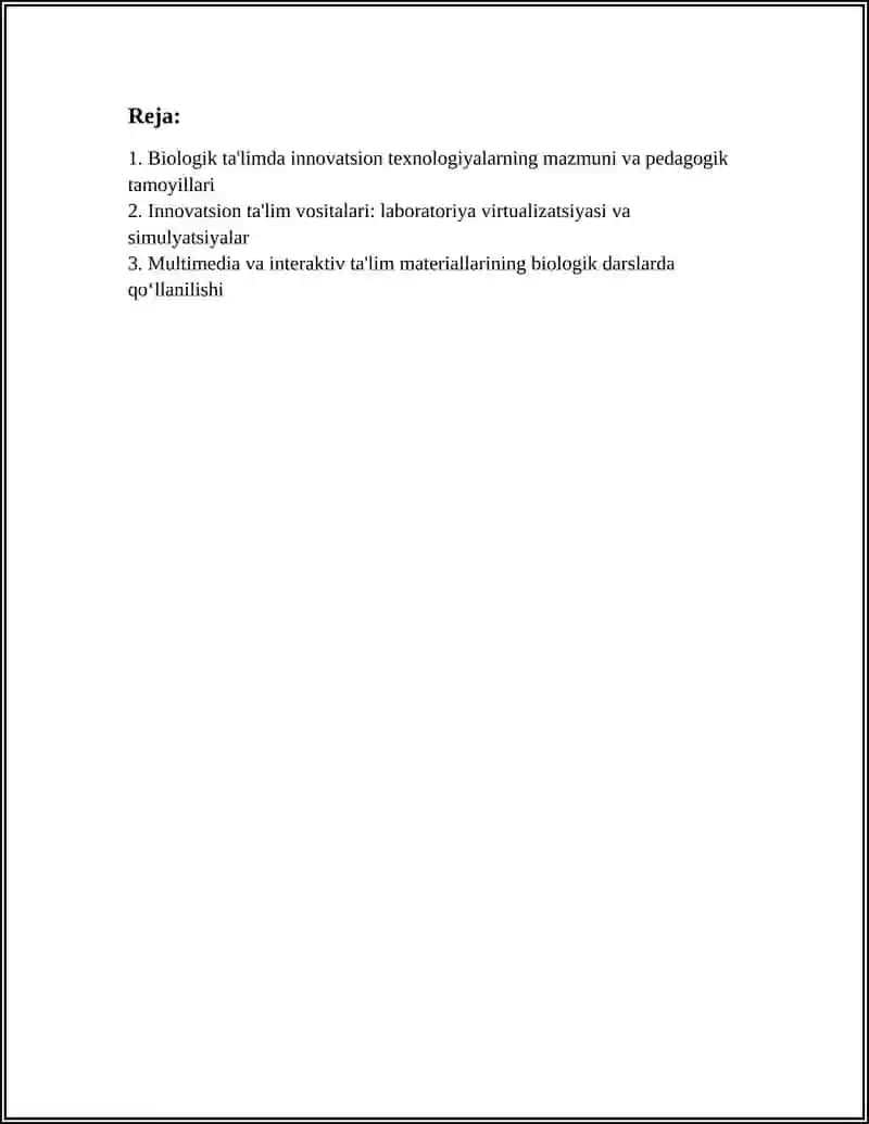 Biologik Ta'limda Innovatsion Texnologiyalar 3