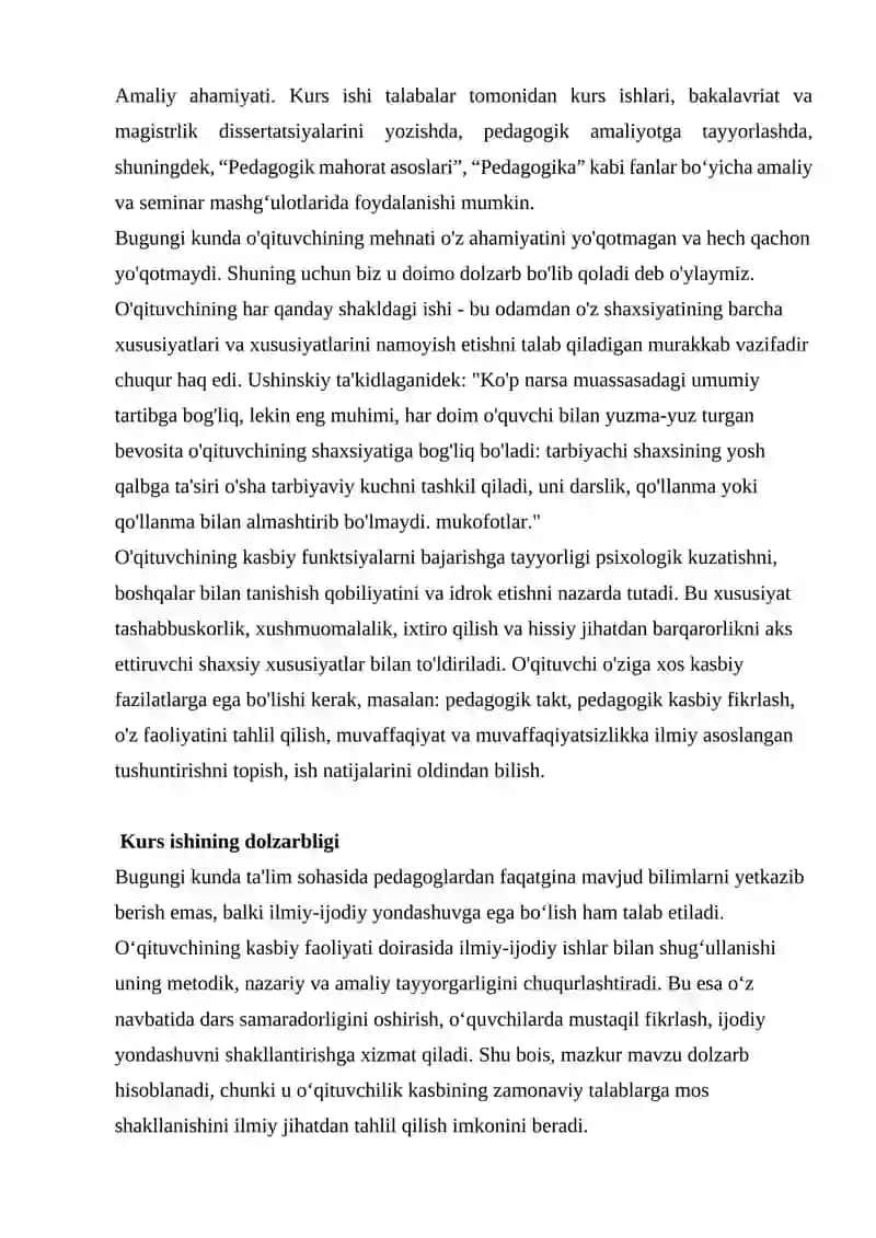 ILMIY-IJODIY ISHLARNING O'QITUVCHI KASBIY FAOLIYATIDAGI AHAMIYATI 3