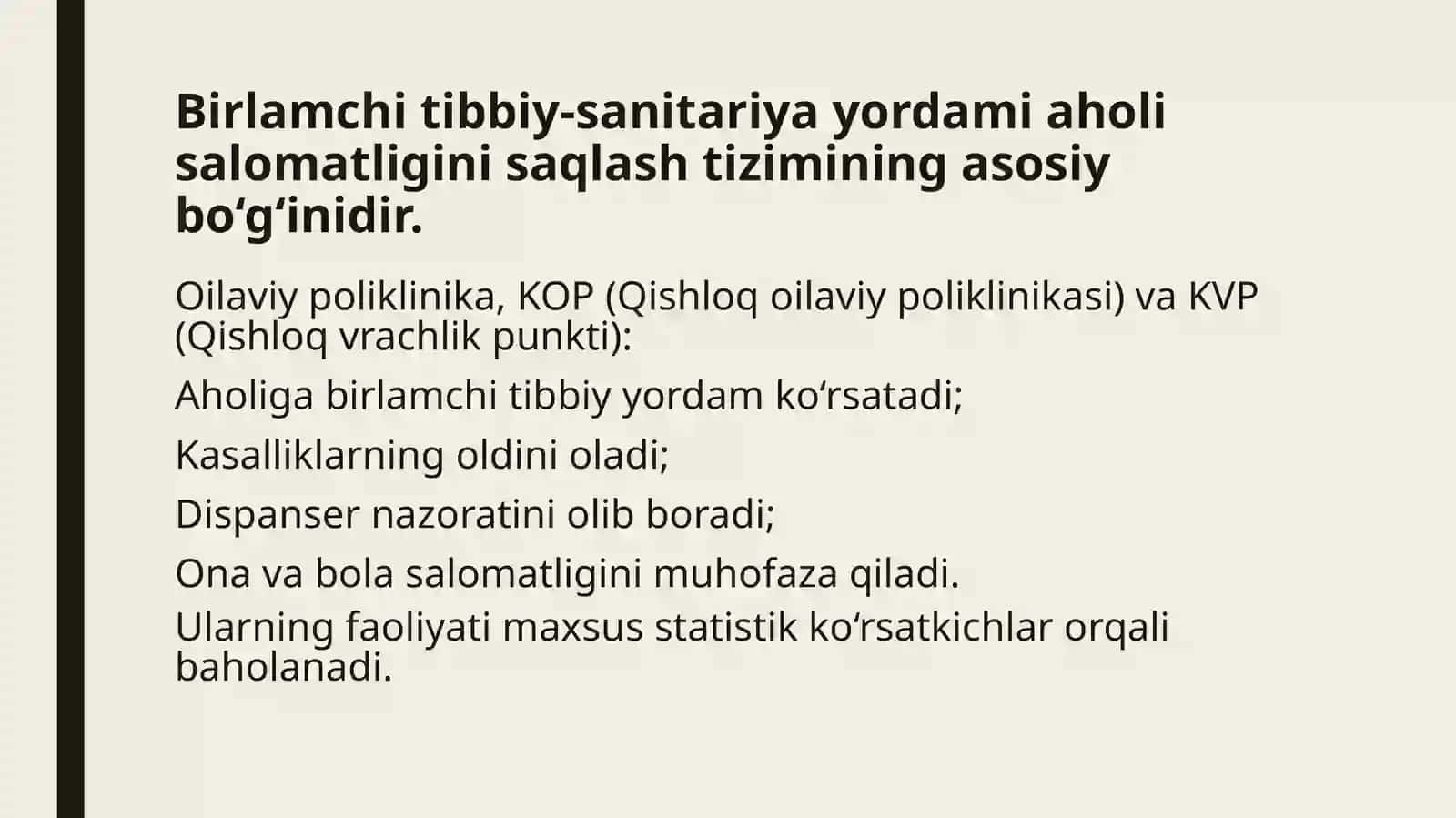 FJST Tajriba ishi yonalishi 28-22 guruh talabasi Mamajonova Mahliyoning Jamoa salomatligi fanidan tayyorlagan mustaqil ishi 3