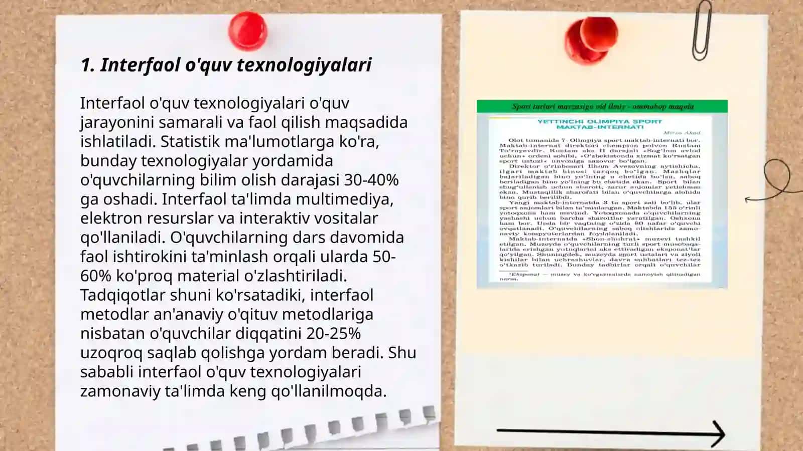Oʻqitish metodlari boʻyicha materilallar tayyorlash mavzusida oʻquvchilar uchun tavsiyalar 3
