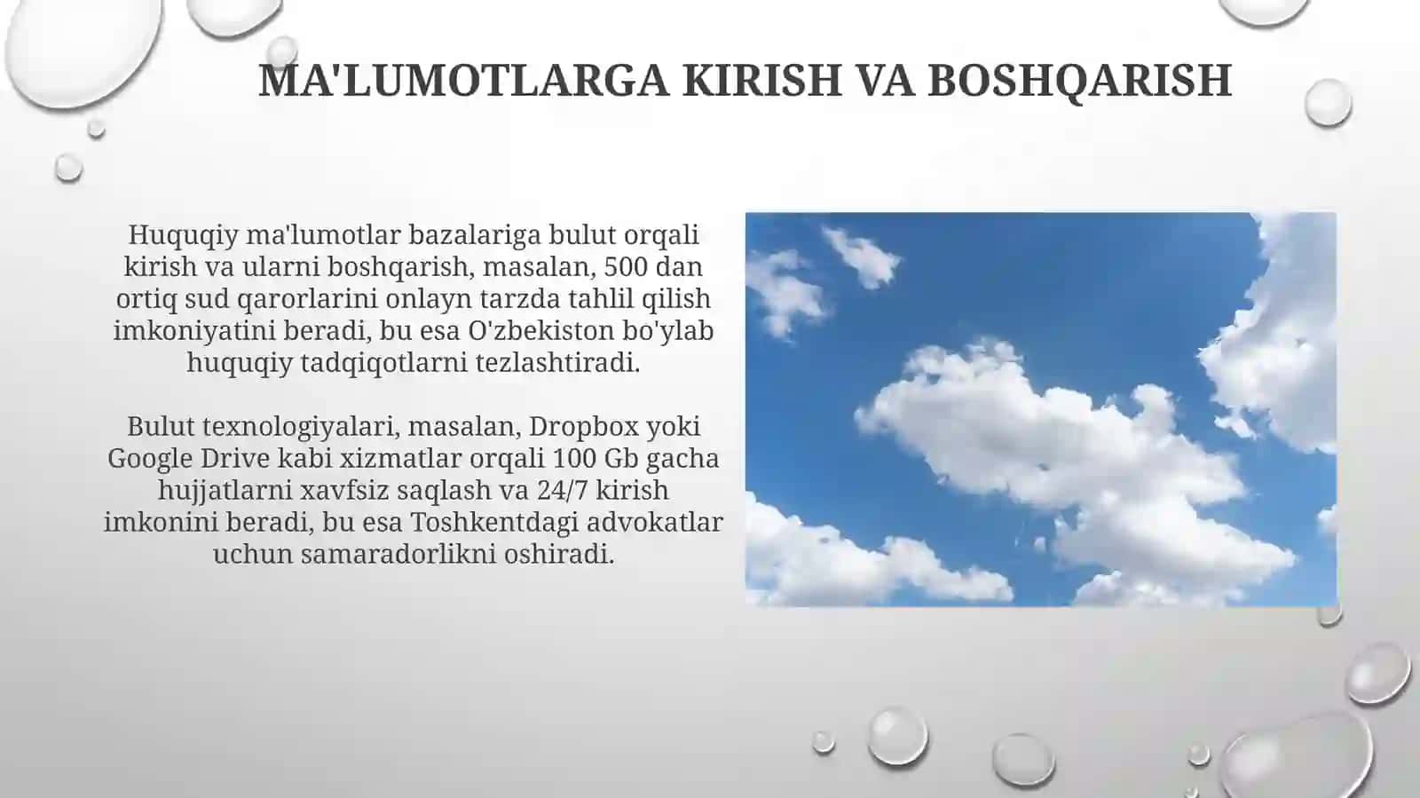 Bulut Texnologiyalaridan Huquqiy Xizmatlarda Foydalanish 3