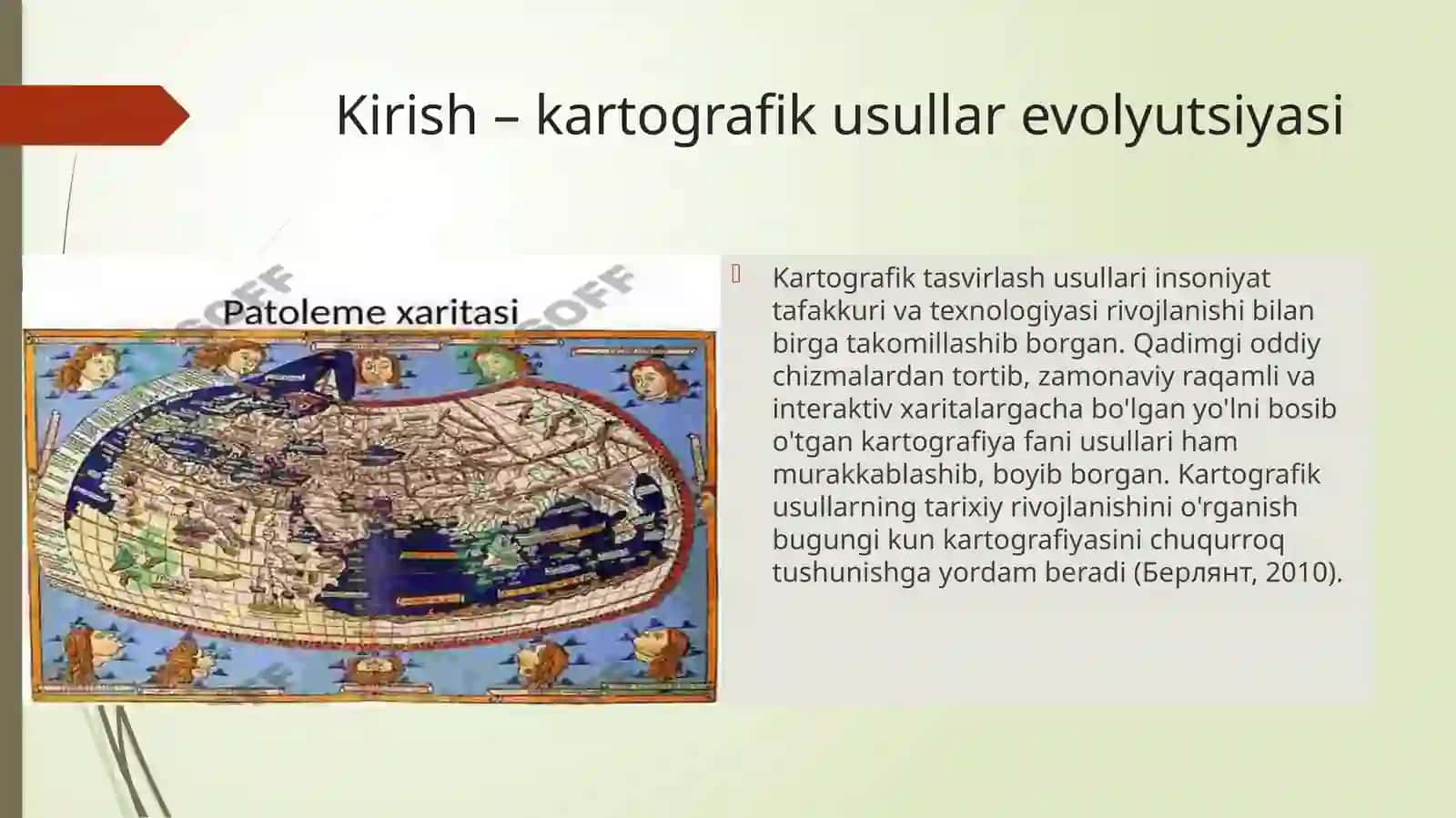 Geografik xaritalarda hodisalar ni kartografiк tasvirlash usullarini o‘rganish 3