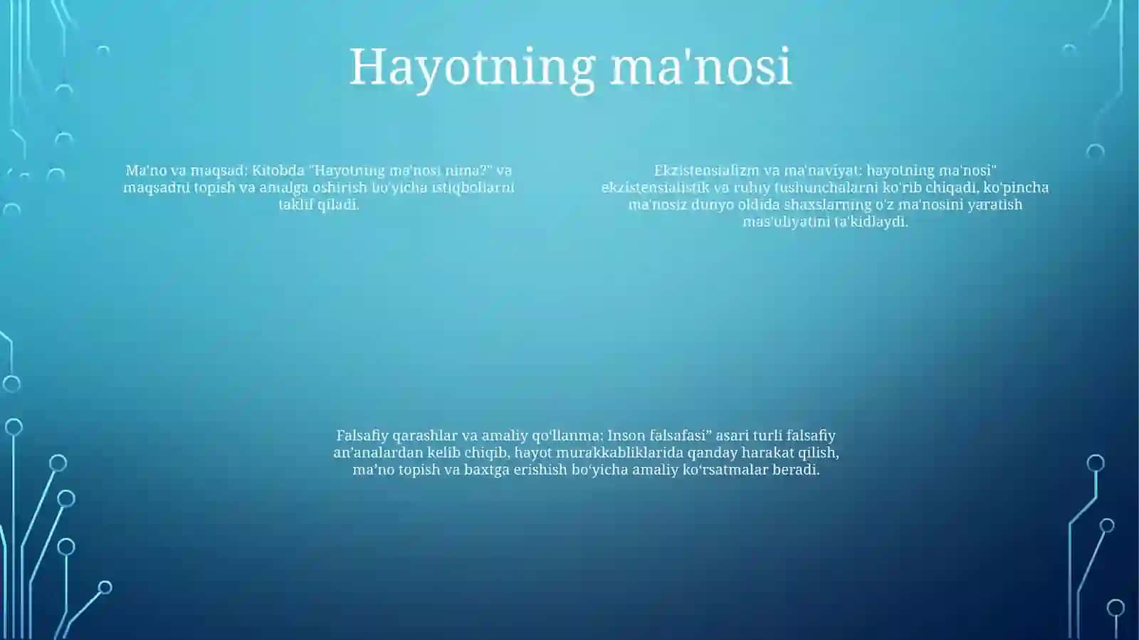 Inson Falsafasi 3