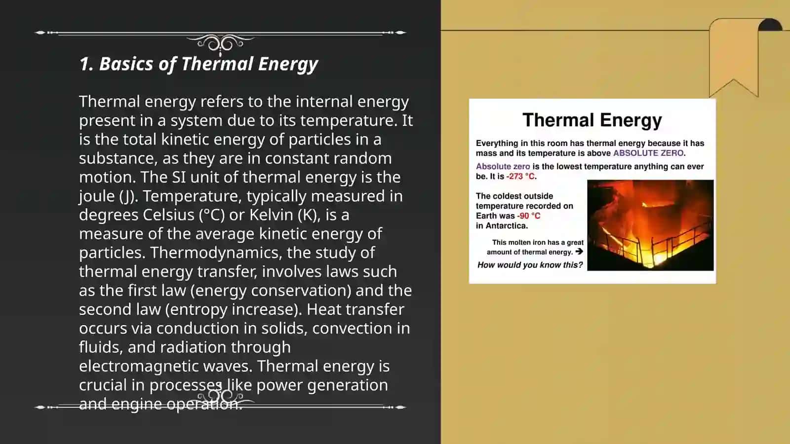 Basics of Thermal Energy 3