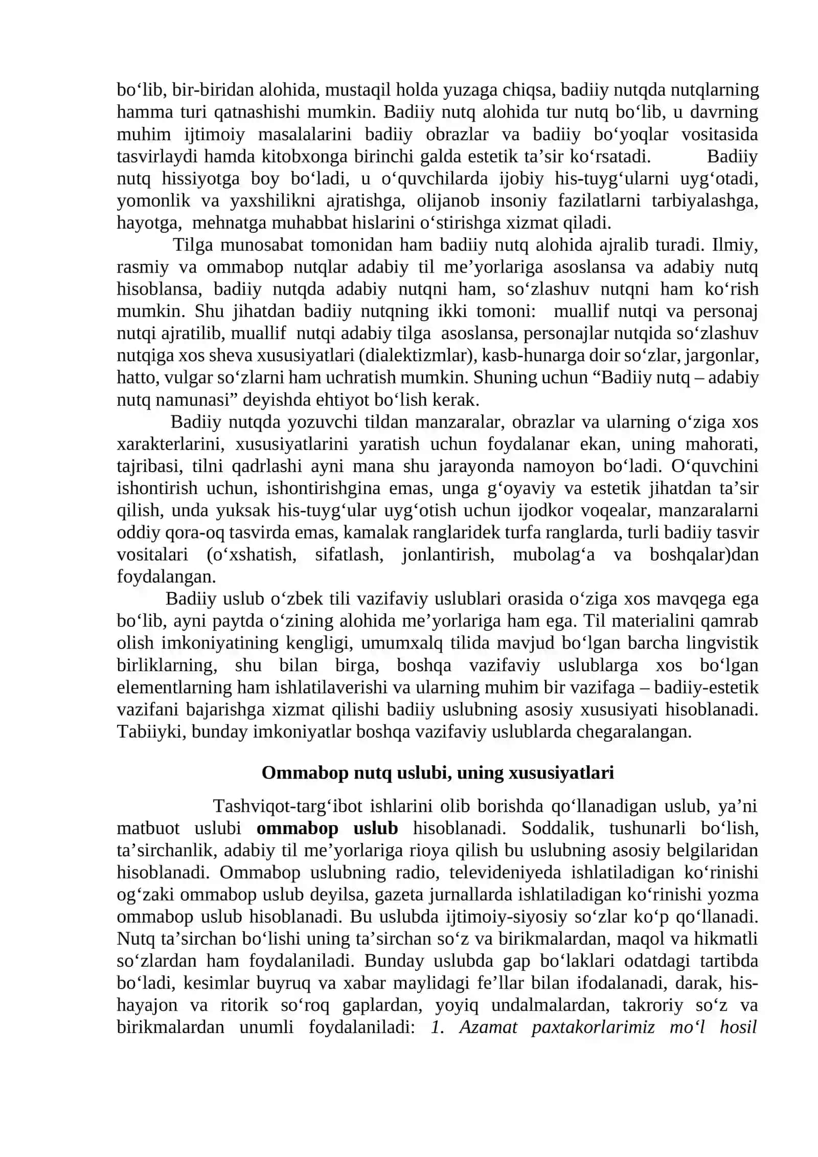 AMALIY MASHG‘ULOT: ADABIY NUTQ VA UNING USLUBLARI 3