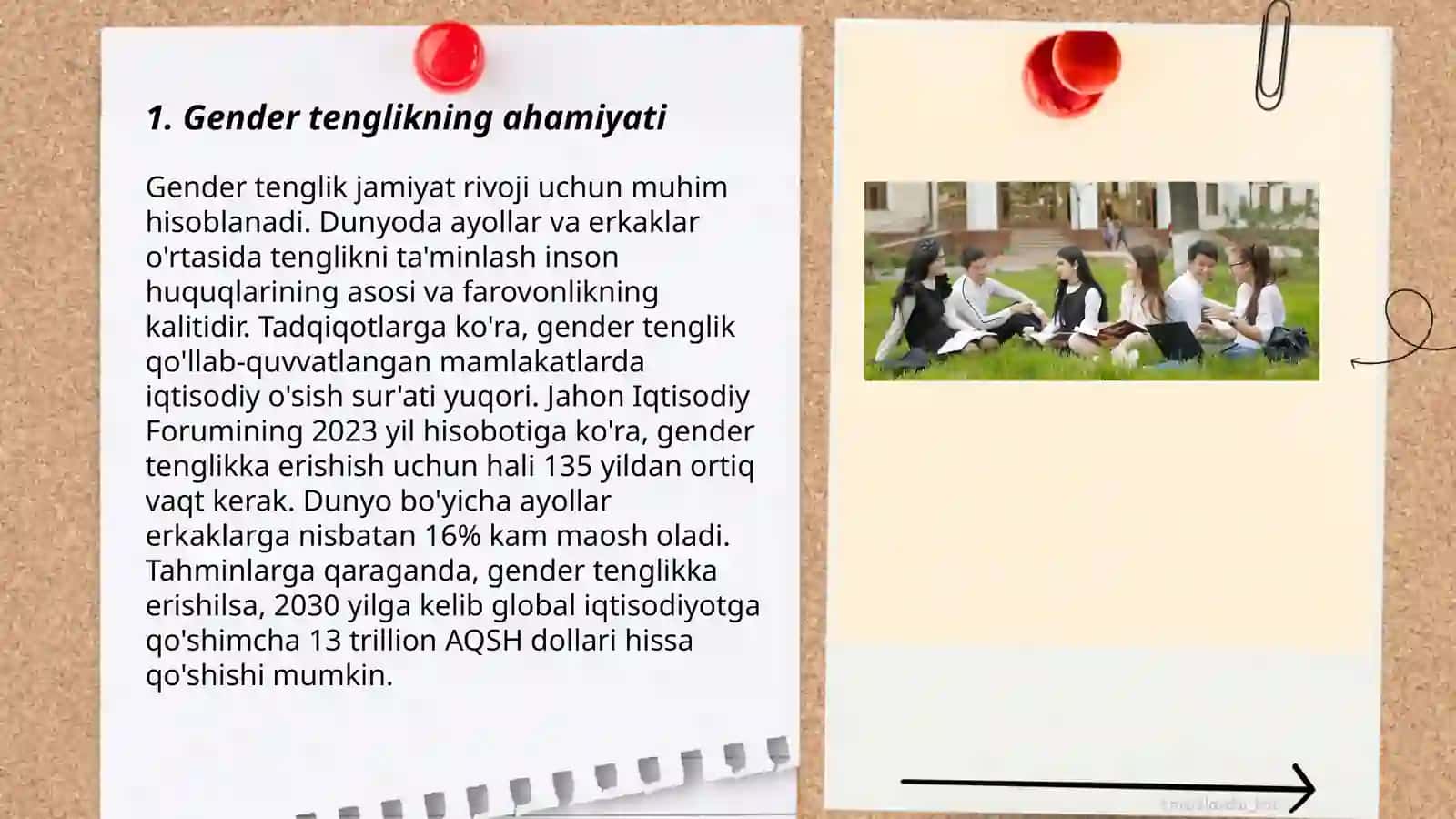 Gender tenglik masalasi muammolar va yechimlar 3