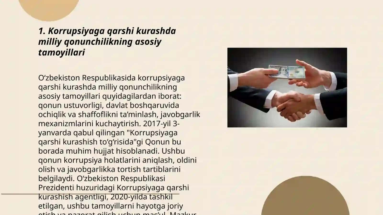 Korrupsiyaga qarshi kurashda milliy qonunchilikning asosiy tamoyillari 3