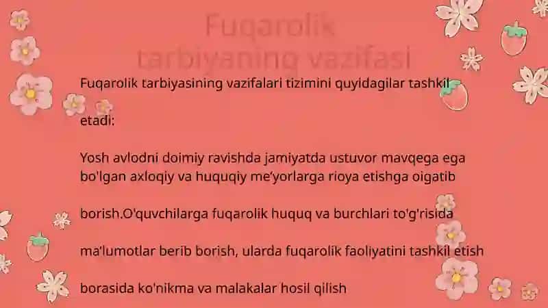 Fuqarolik Tarbiyasi 3