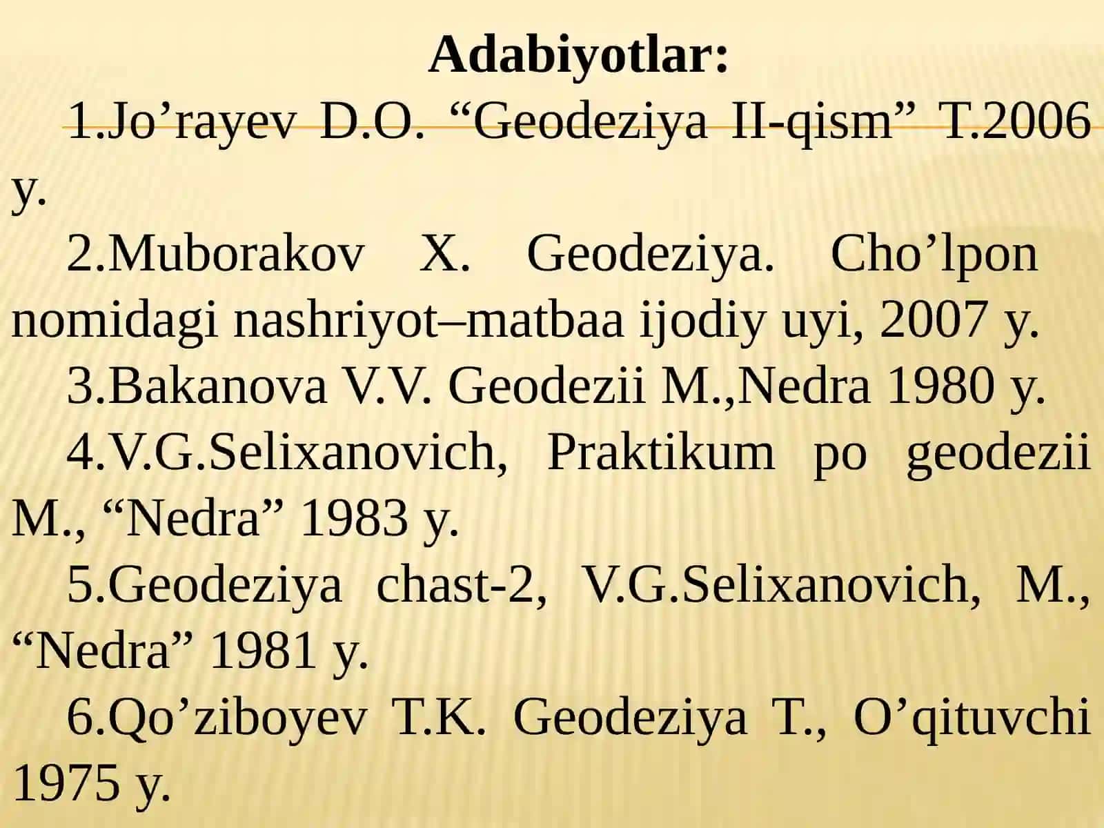 GEODEZIYA III-IV klass nivelirlash 3
