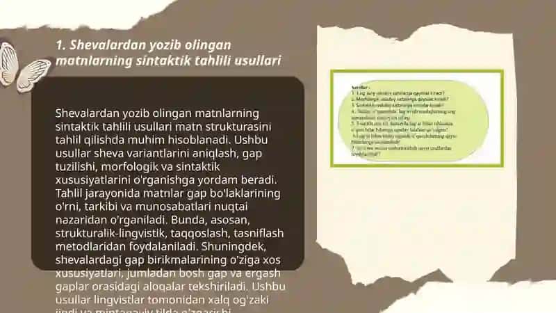 Shevalardan yozib olingan matnlarning sintaktik tahlilbamalga oshirish 3
