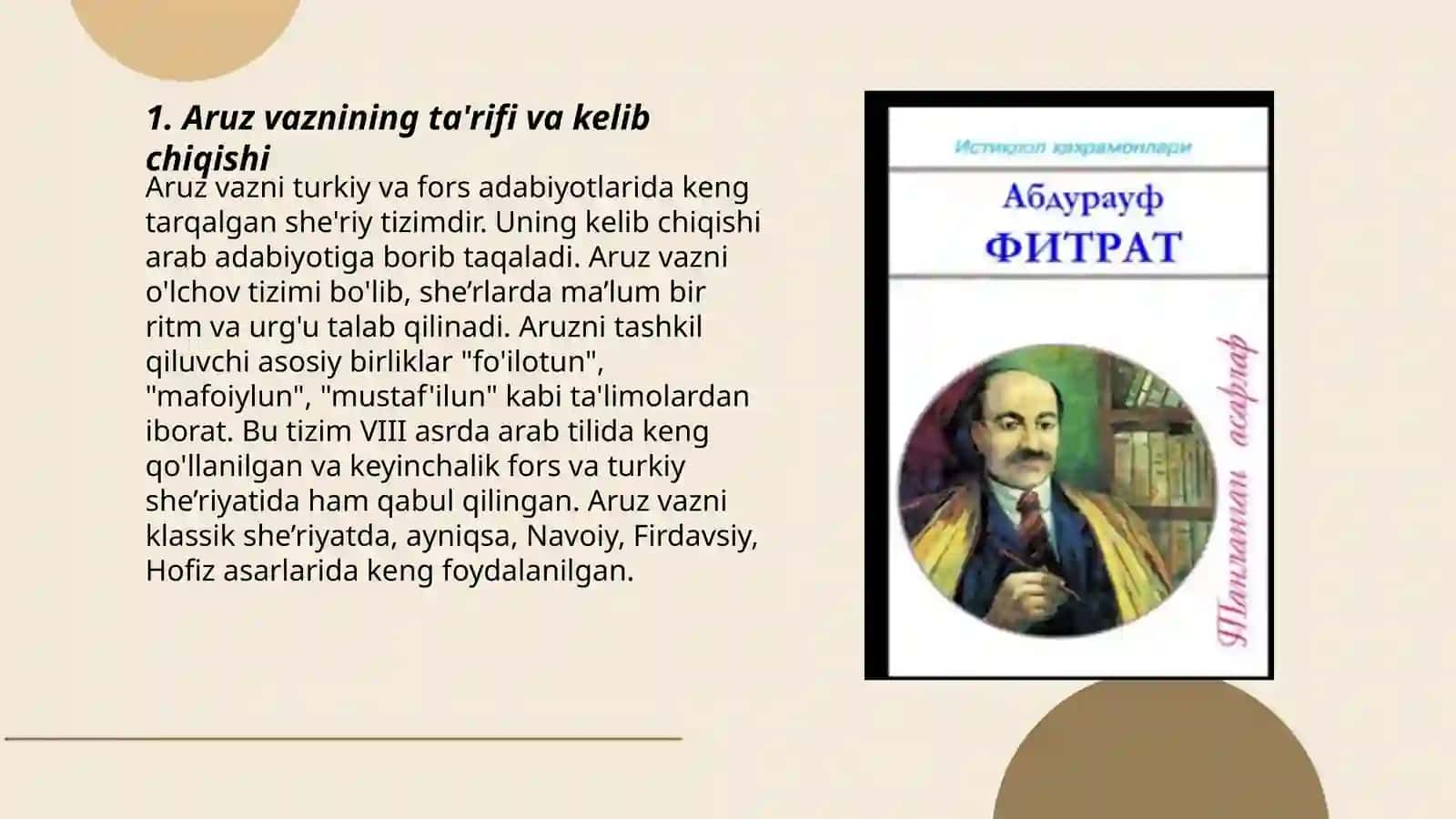 Aruz vazning tahlili 3