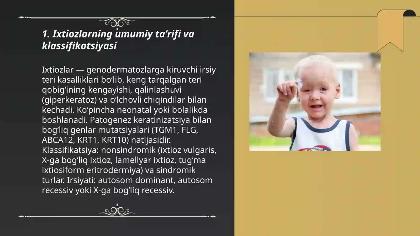 Genodermatozlar. Ixtioz 3