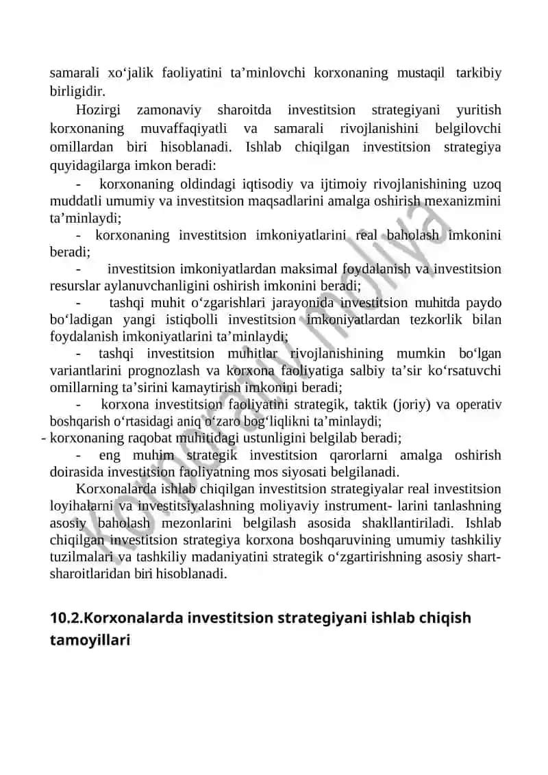 SOF JORIY QIYMAT USULLARI BOʻYICHA INVESTITSION QARORLARNI QABUL QILISH 3
