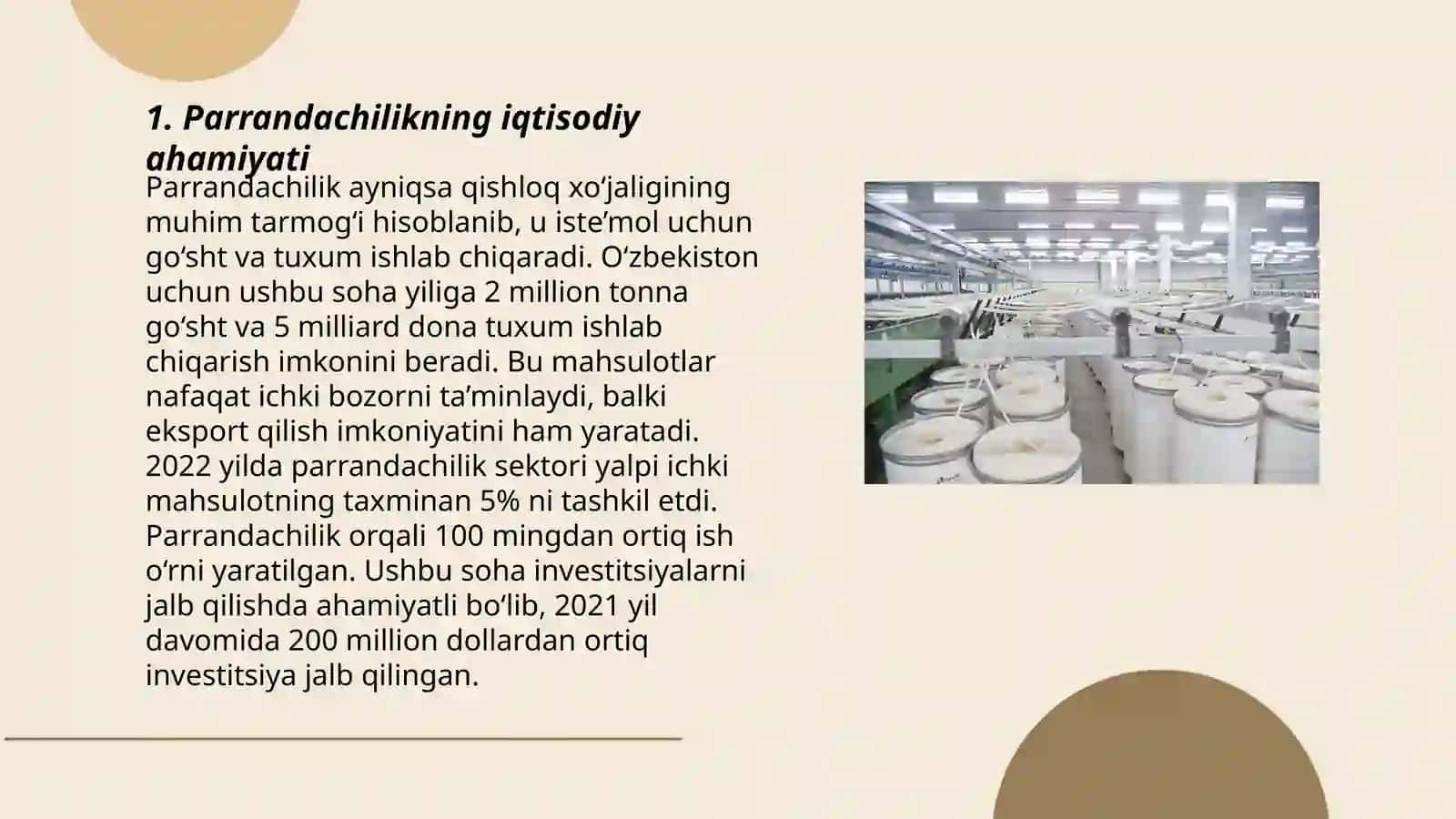 Sanoat asosida parranda go’shtini yetishtirish texnologiyasi 3