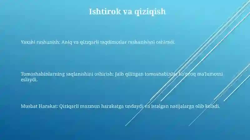 Samarali Taqdimotning Asosiy Ta'siri 3