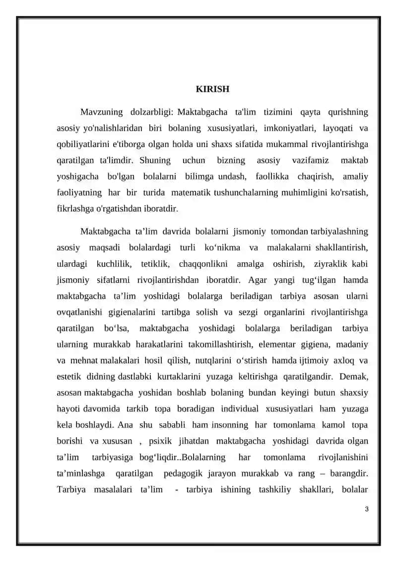 Maktabgacha ta`lim muassasalarida tayyorlov guruhi bolalarining aqliy rivojlanishida psixologik treninglardan foydalanish 3