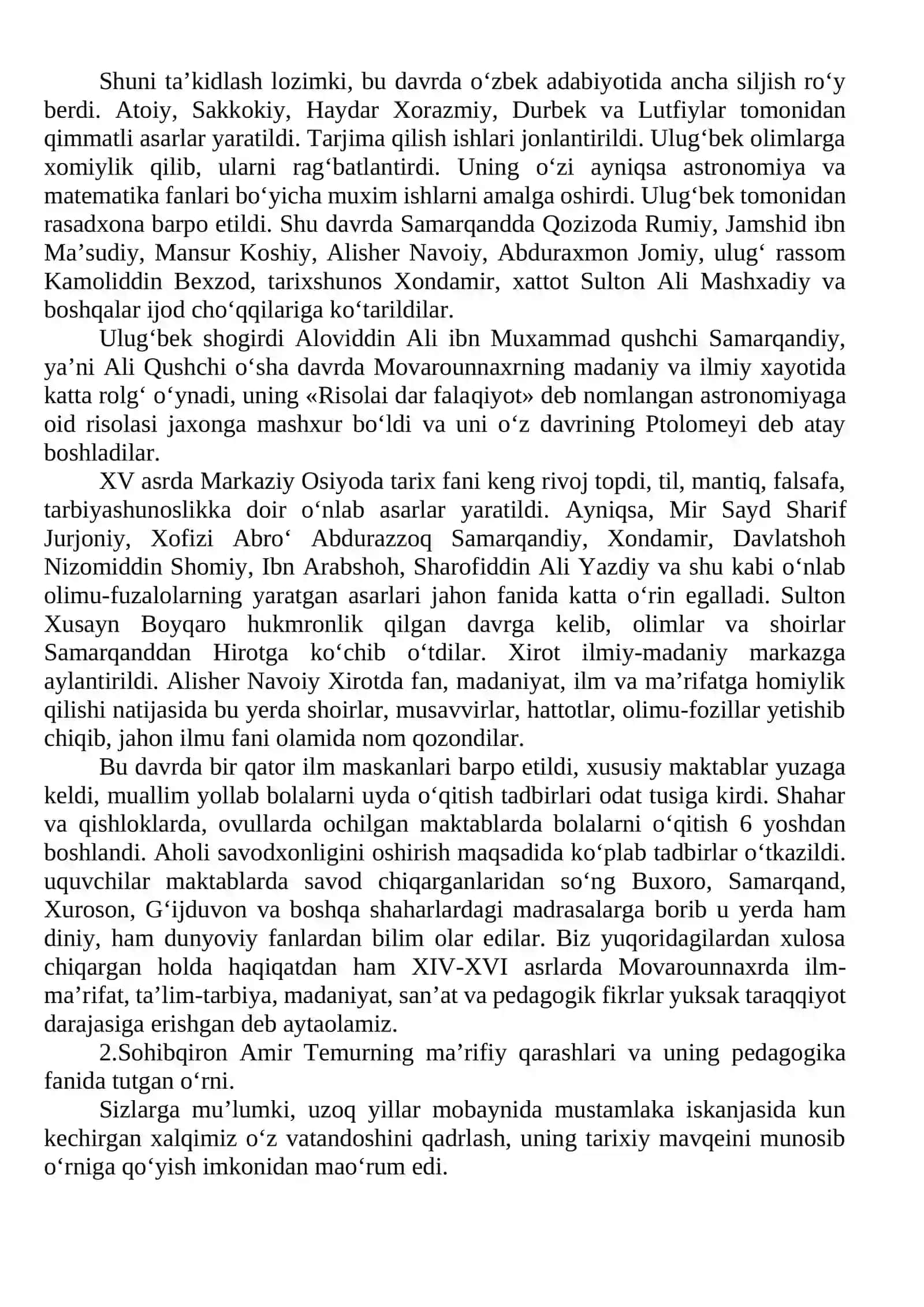 XVII asrning ikkinchi yarmidan XIX asrlarda tarbiya, maktab va pedagogik fikrlar 3