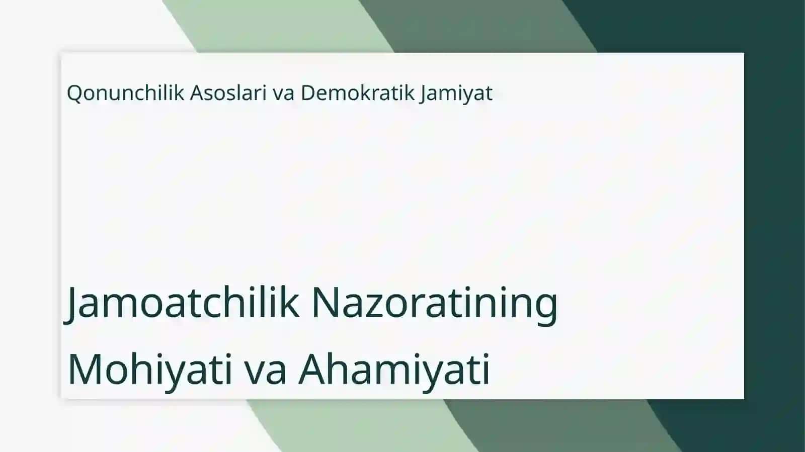 Jamoatchilik nazorati toʻgʻrisidagi qonun 3