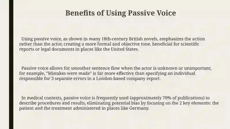 Active and passive voice in English grammar 3