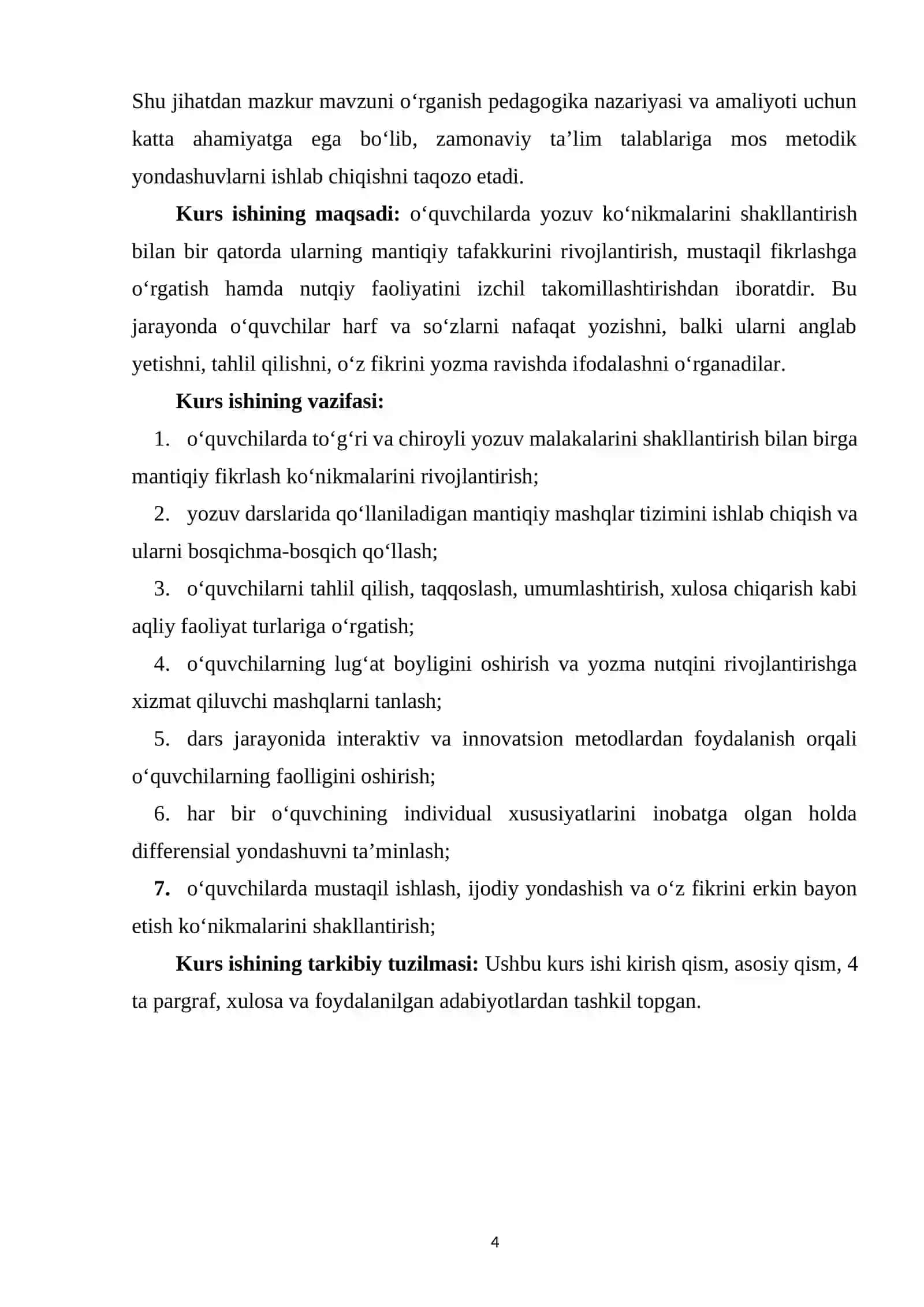 Savod o‘rgatish davrida yozuv darslarida mantiqiy mashqlarni tashkil etish 3