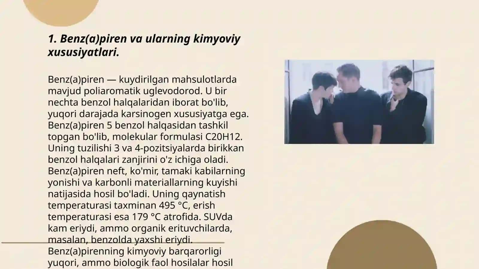 Tamakidagi benz(a)pirenni òpkada neoplastik jarayonlar rivojlanishidagi ahamiyati 3