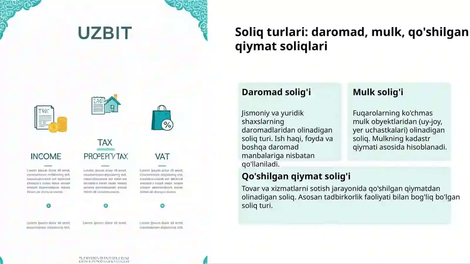 Soliq tizimi: mohiyati va ahamiyati 3