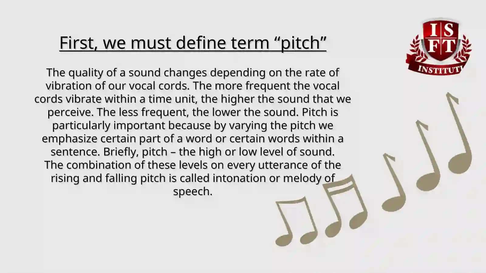 Speech melody 3