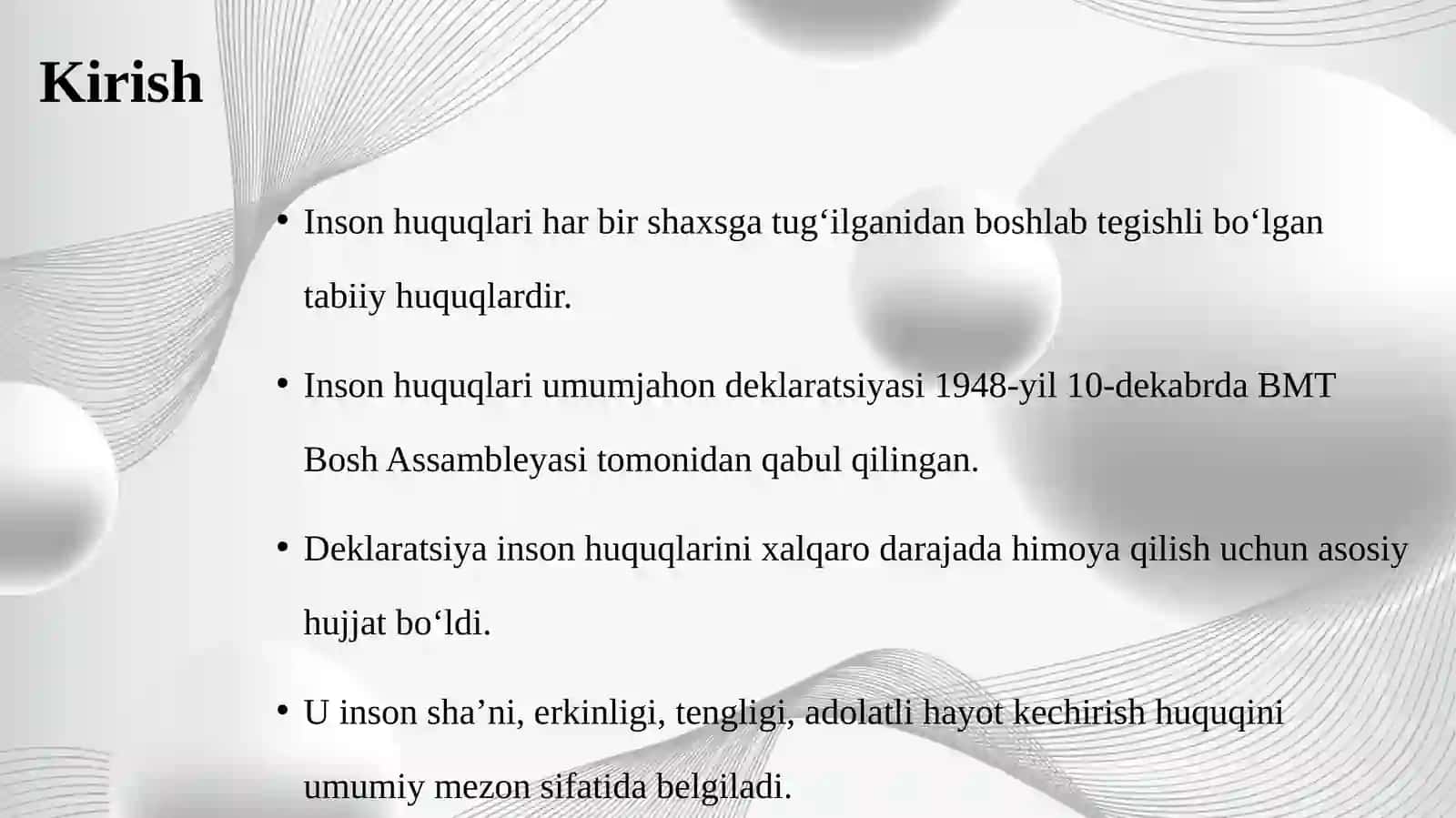Inson huquqlari umumjahon deklaratsiyasi va inson huquqlari bo‘yicha xalqaro 3