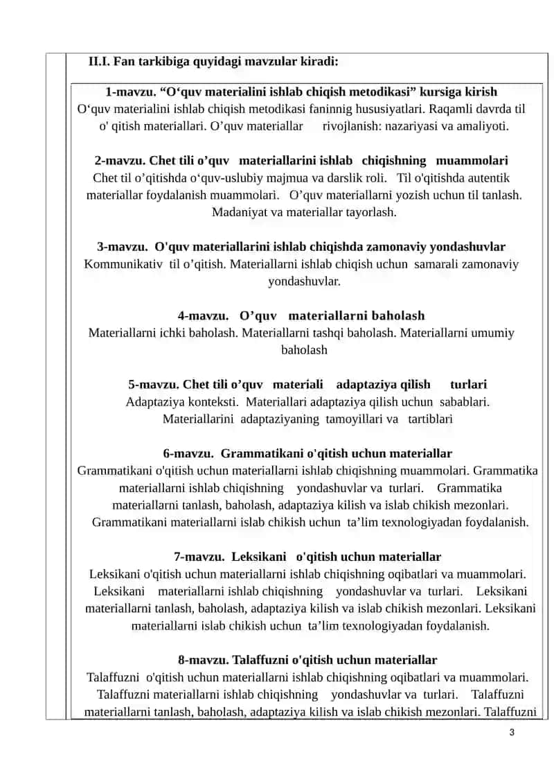 O’QUV MATERIALLARINI ISHLAB CHIKISH METODIKASI 3