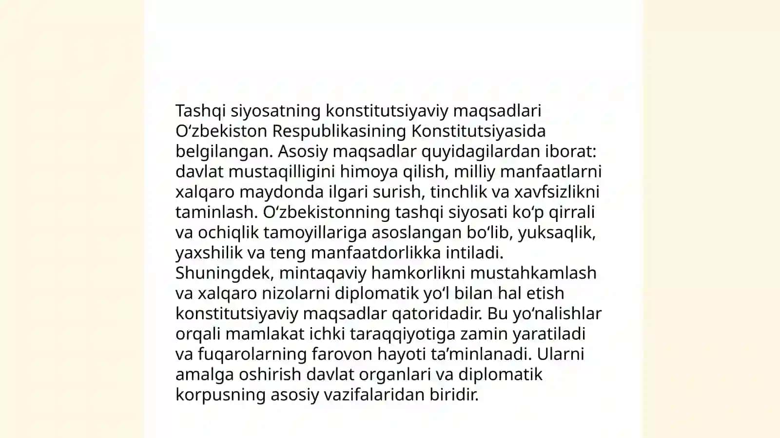 Tashqi siyosatning konstitutsiyaviy asoslari 3