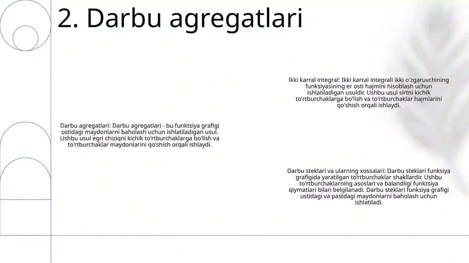 Ikki Karrali Integral. Darbu Yig'Indilari Va Ularning Xossalari 3