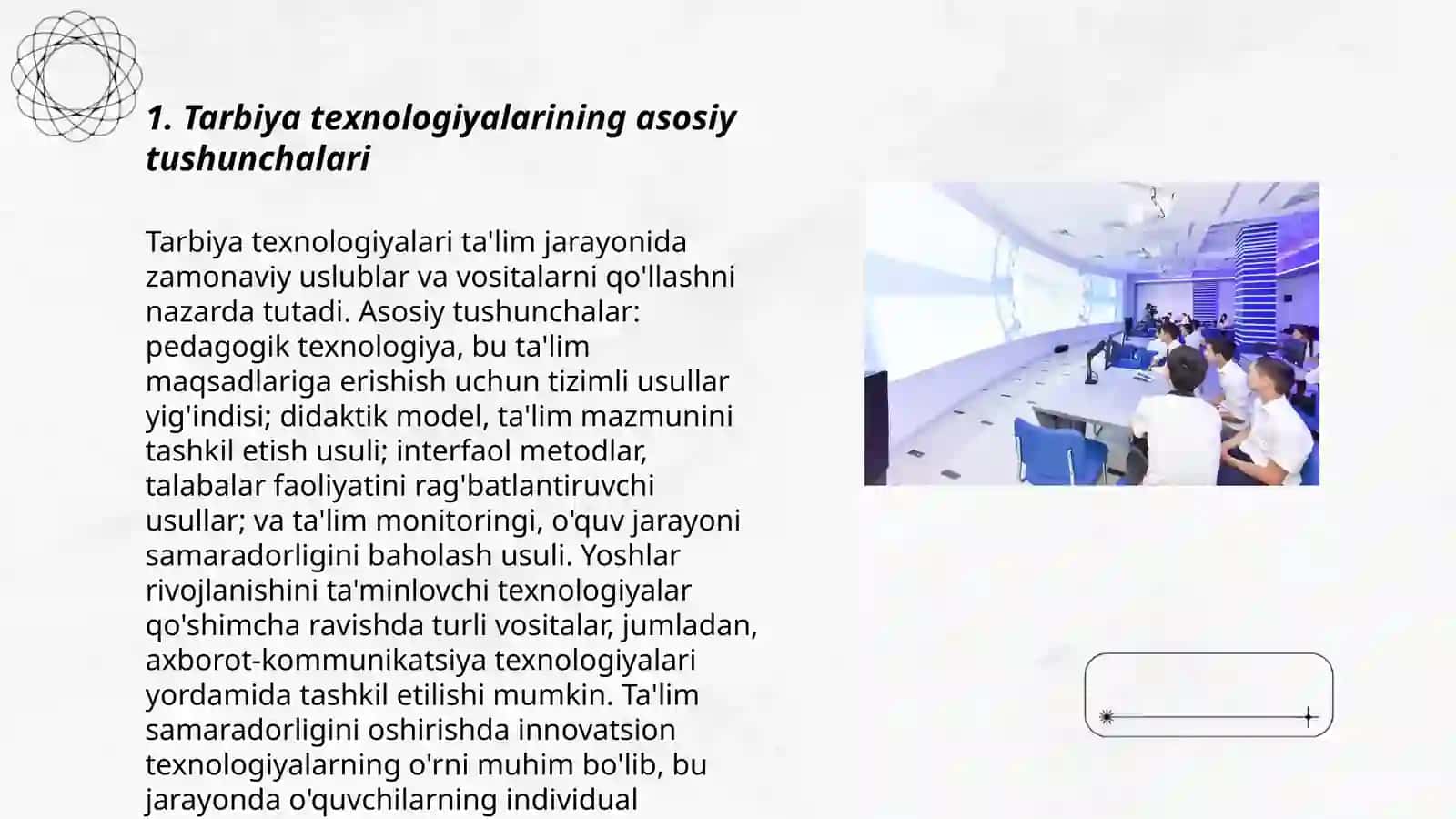 Tarbiya texnologiyalari va ularning o'ziga xos xususiyatlari 3