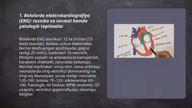 Bolalarda yurak qon tomir tizimini oʻrganishning funksional va instrumental usullari 3
