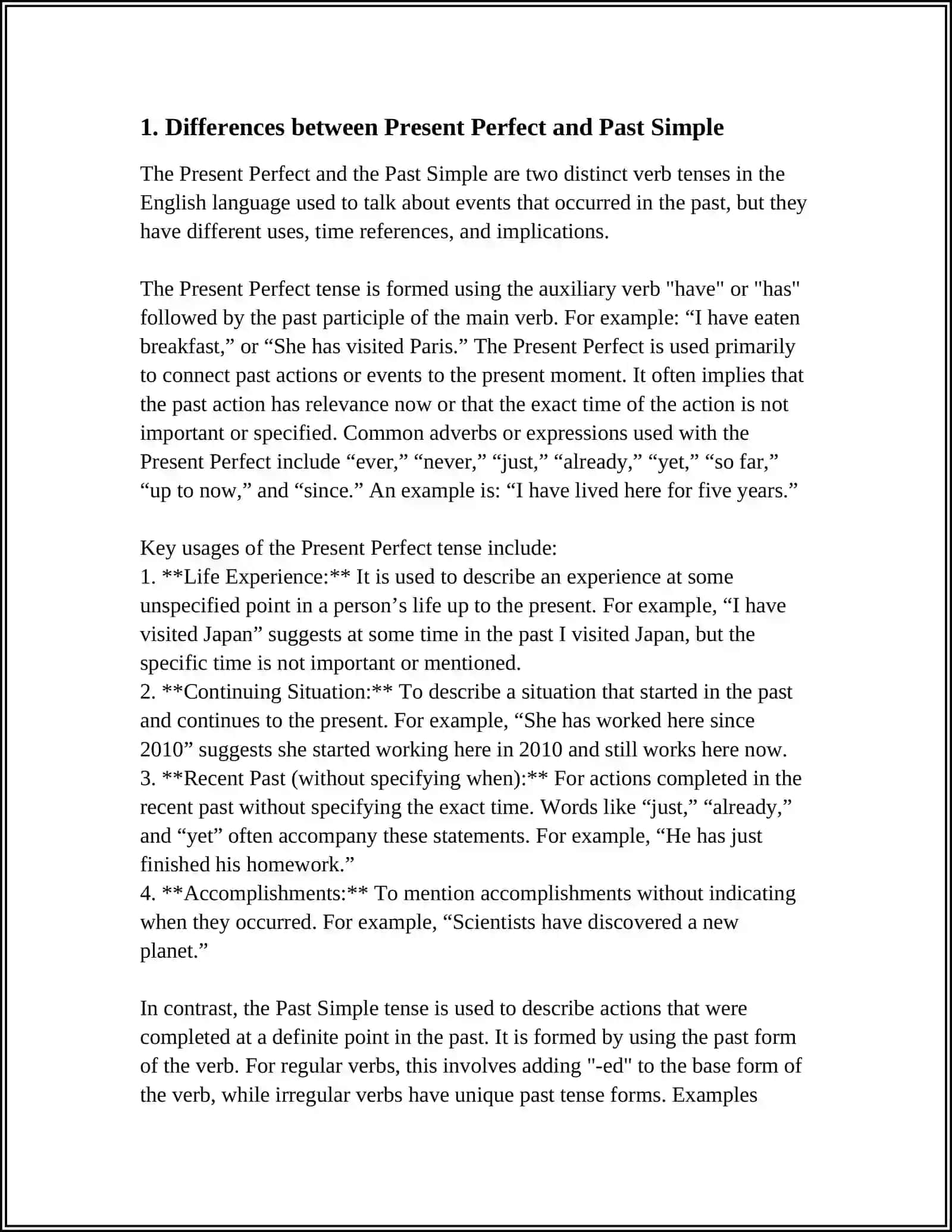 PRESENT PERFECT/ PAST SIMPLE AND PRESENT PERFECT 3