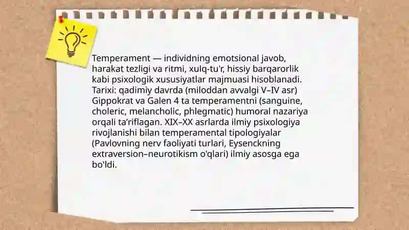 Temperament 3