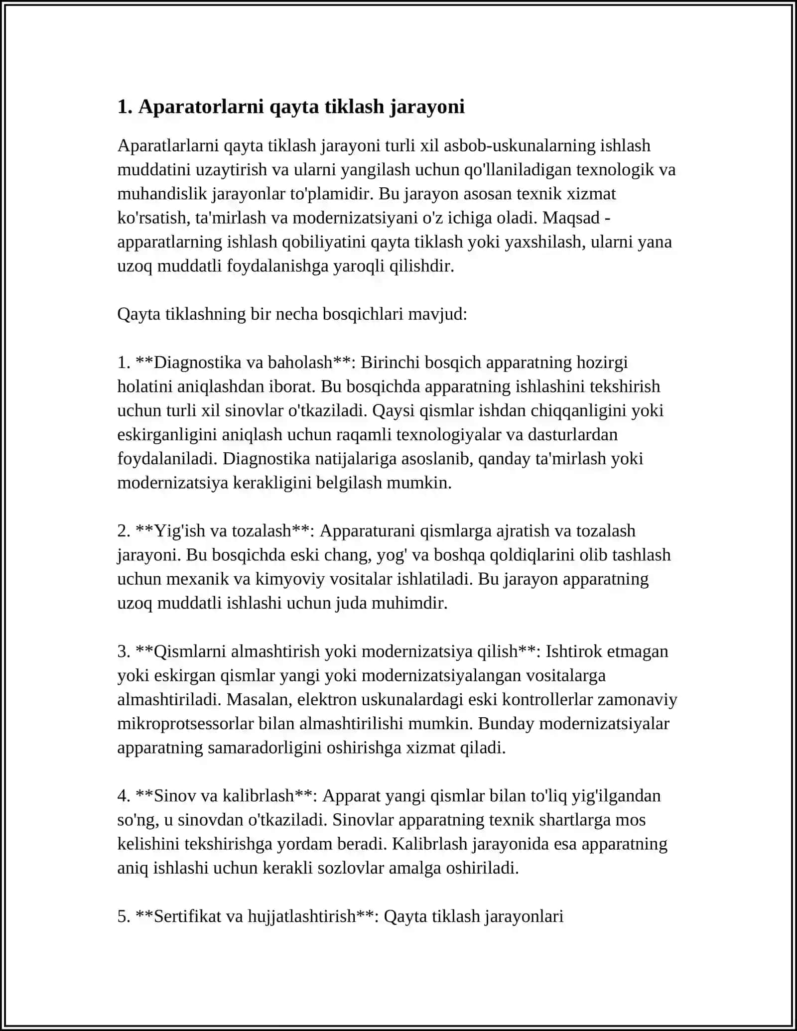 APERATORLARNI QAYTA TIKLASH 3
