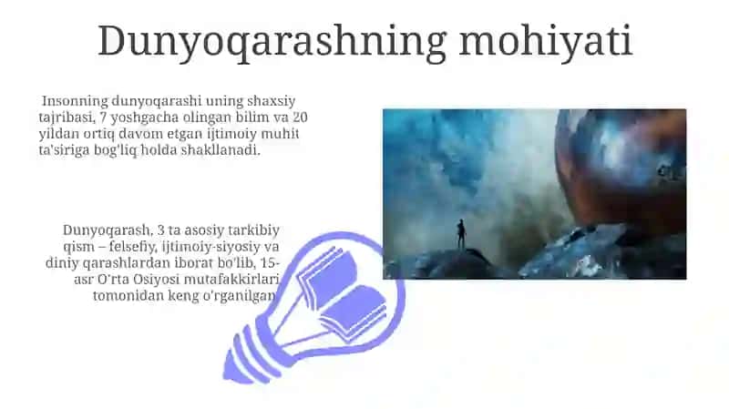Dunyoqarashning mohiyati 3
