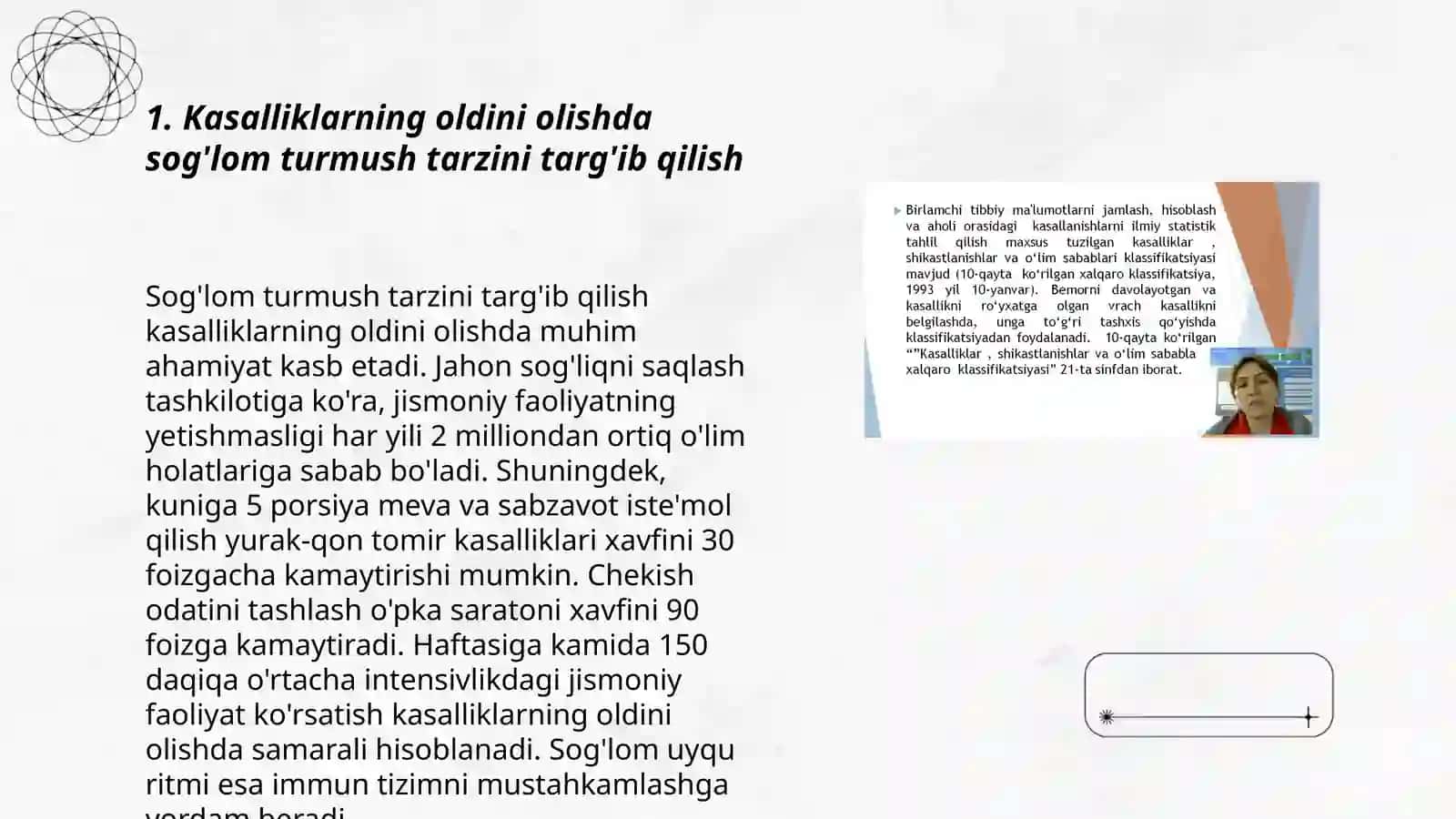 Kasallanish, nogironlik va o'limni kamaytirishda profilaktikani o'rni. Profilaktika turlari 3