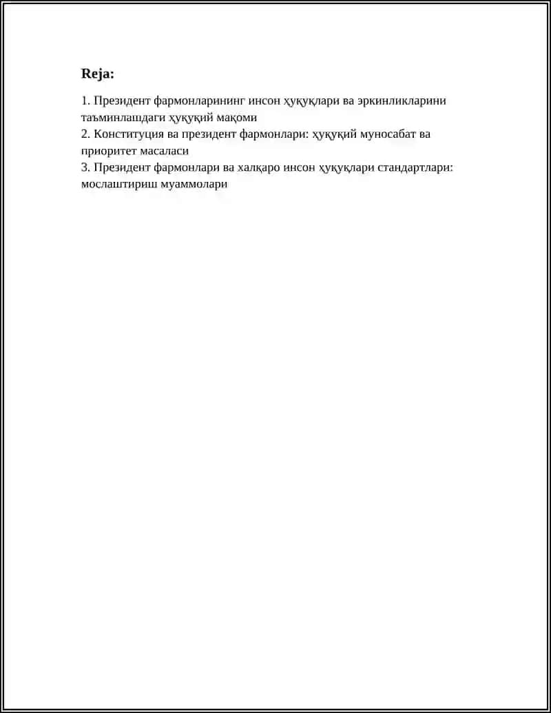 ҚАРАҚОЛП ДАВЛАТ УНИВЕРСИТЕТИ ЮРИДИКА КАФЕДРАСИ РЕФАРАТ 3