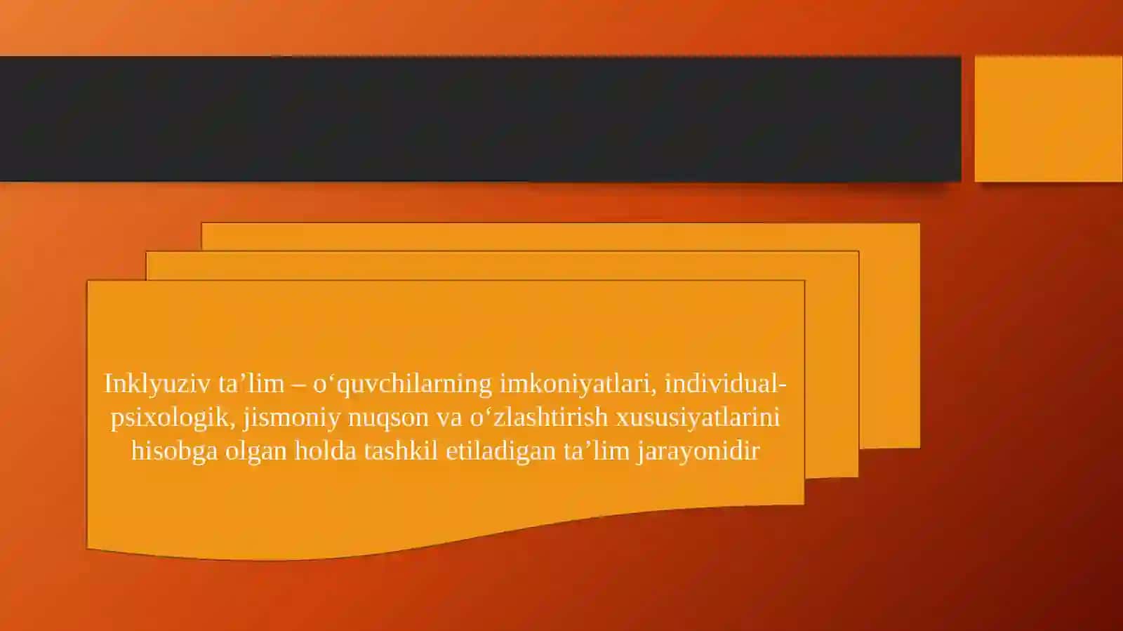 Talabalarga inklyuziv ta'lim kursining predmeti, maqsadi va vazifalari 3