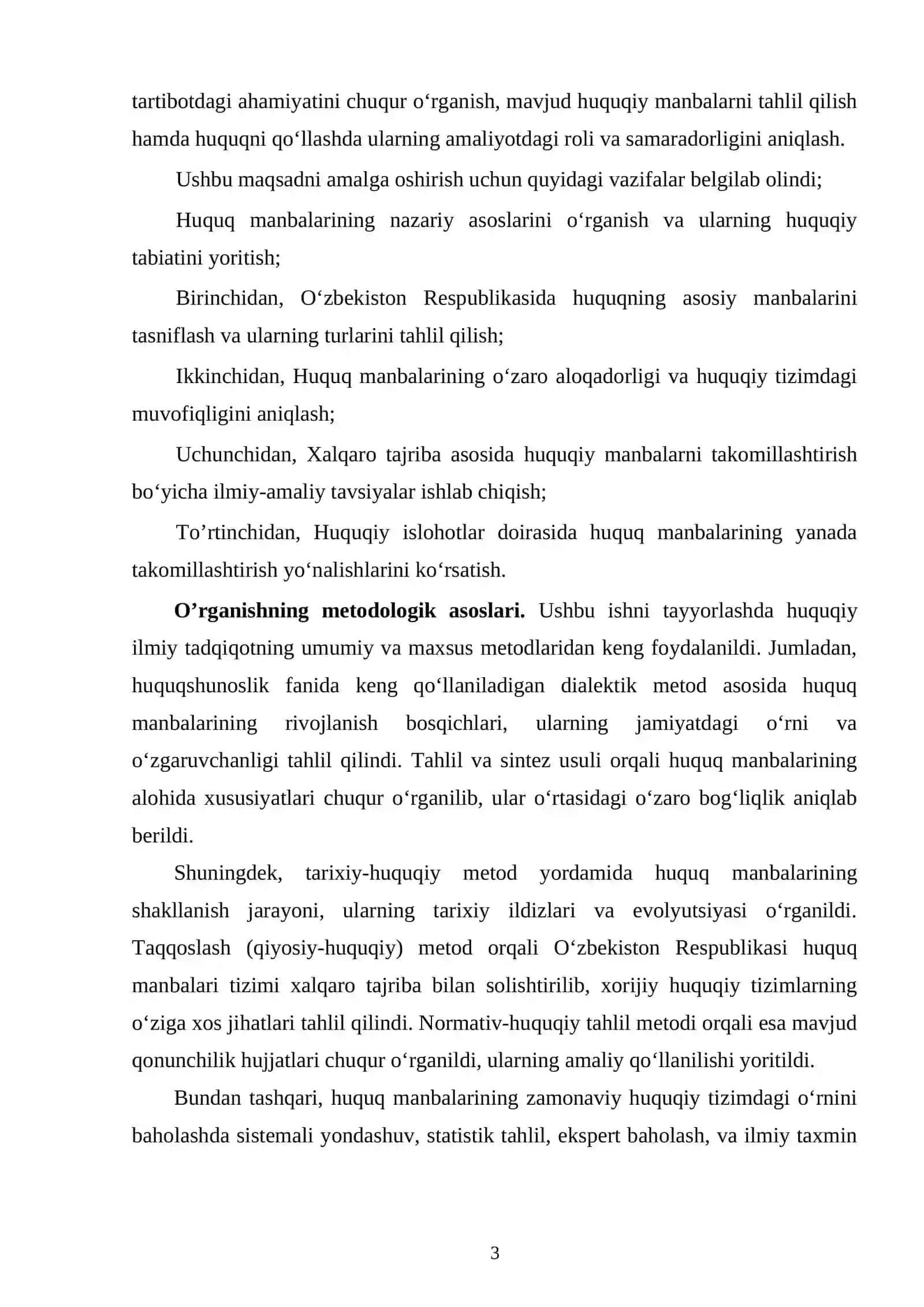 O’zbekiston respublikasida huquqning asosiy manbalari 3