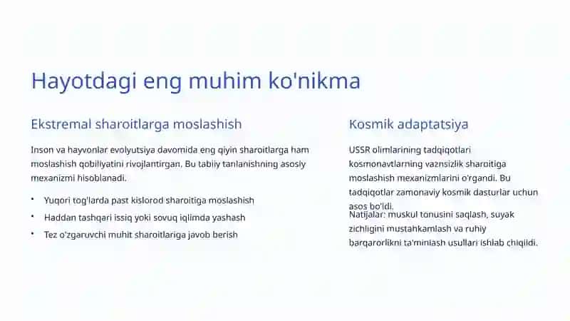Adaptatsiya: O'zgarishlarga Moslashish San'ati 3