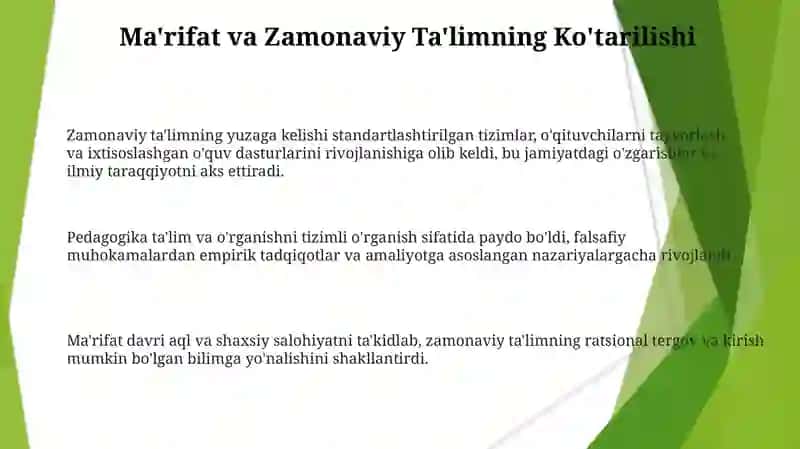 Jahon pedagogika fani va rivojlantirishi tarixi 3