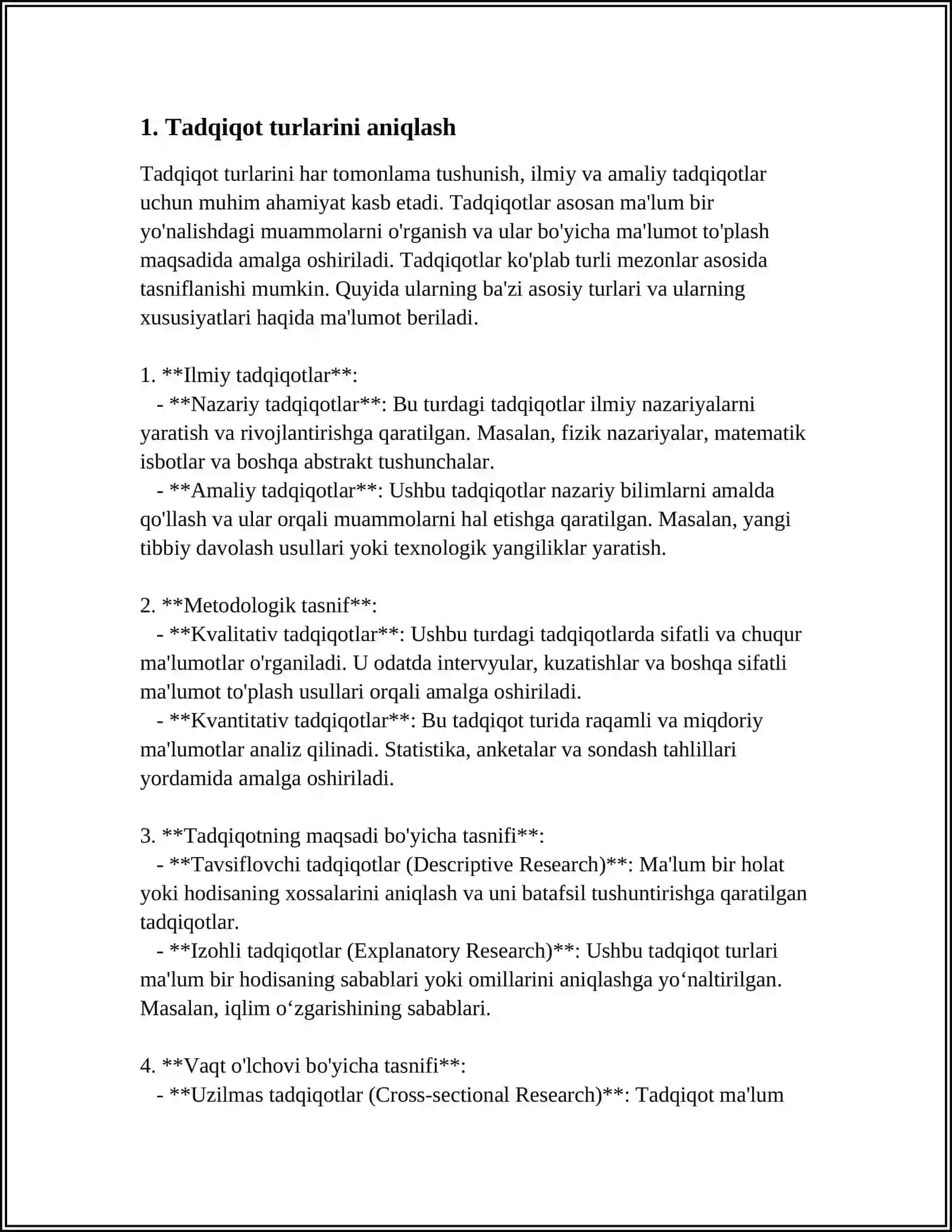 Tadqiqotlar Olib Borish Jarayoni va Uni Tashkil Etish 3