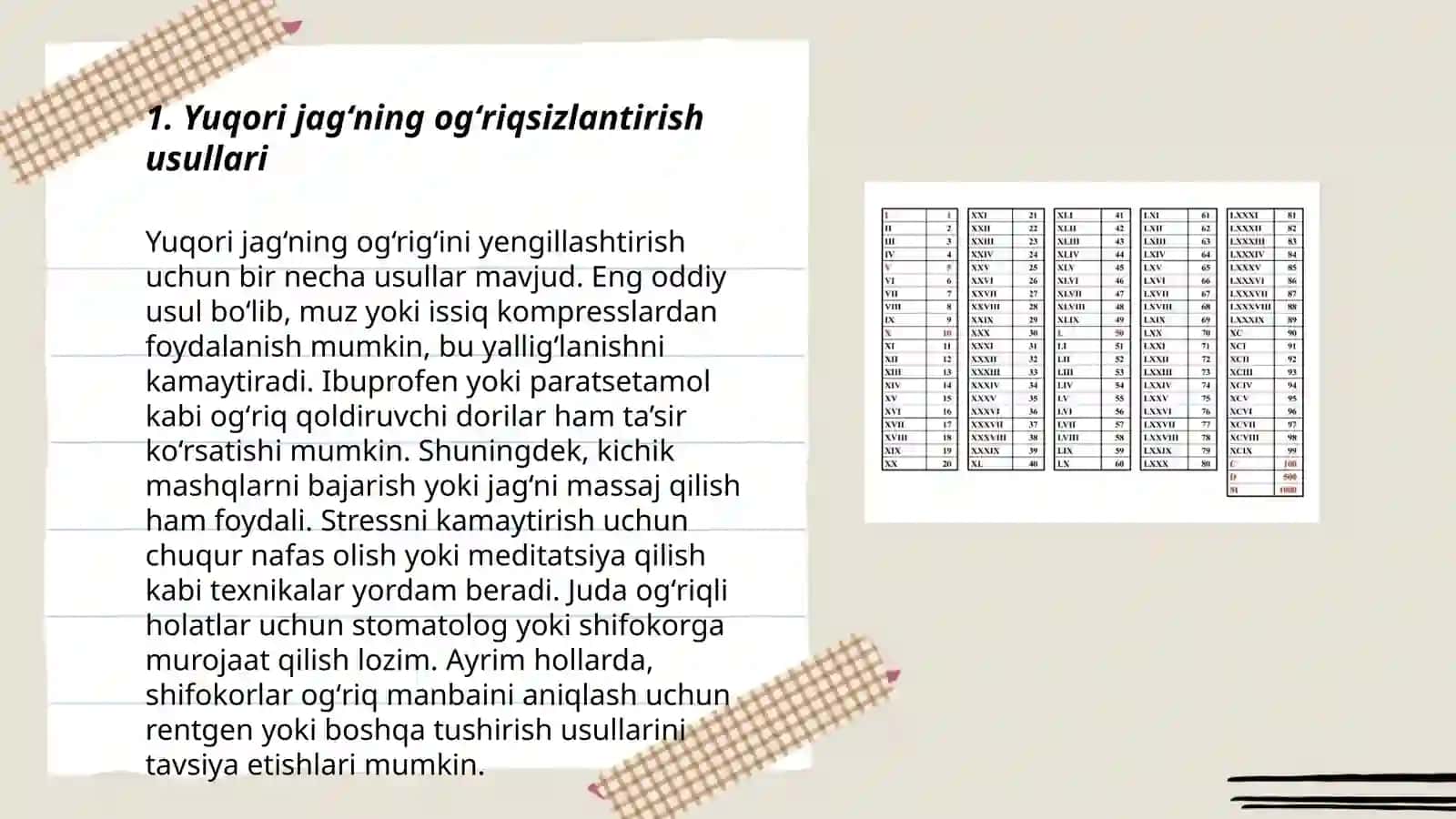 Yuqori va pastki jagʻda markaziy ogʻriqsizlantirish usullari 3