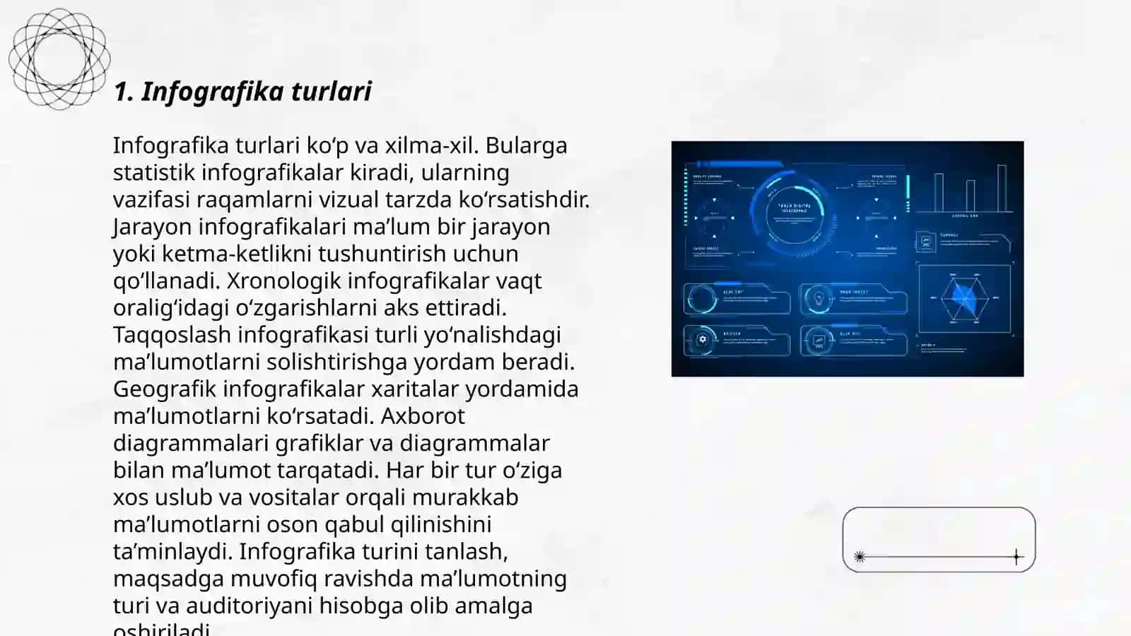Kasbga doir interaktiv infografika vositalarini yaratish texnologiyasi 3