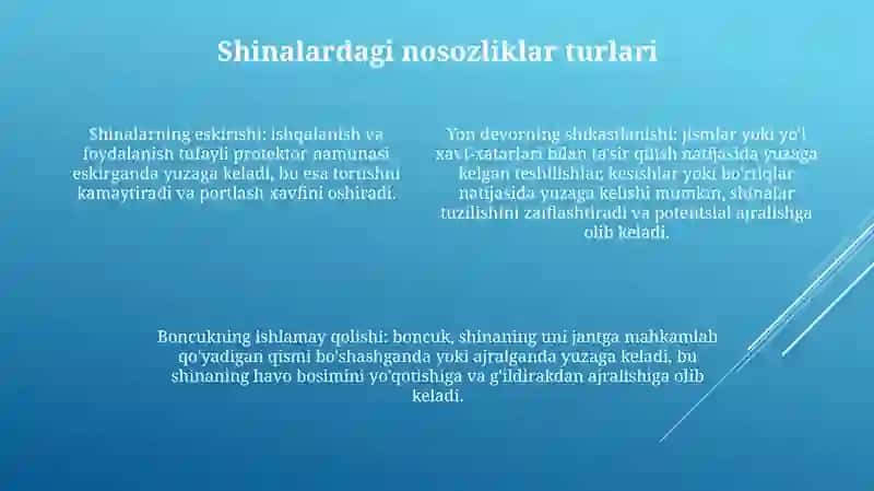 Shinalarning Asosiy Nosozliklari, Ularga Txk Va T Texnologiyasi 3